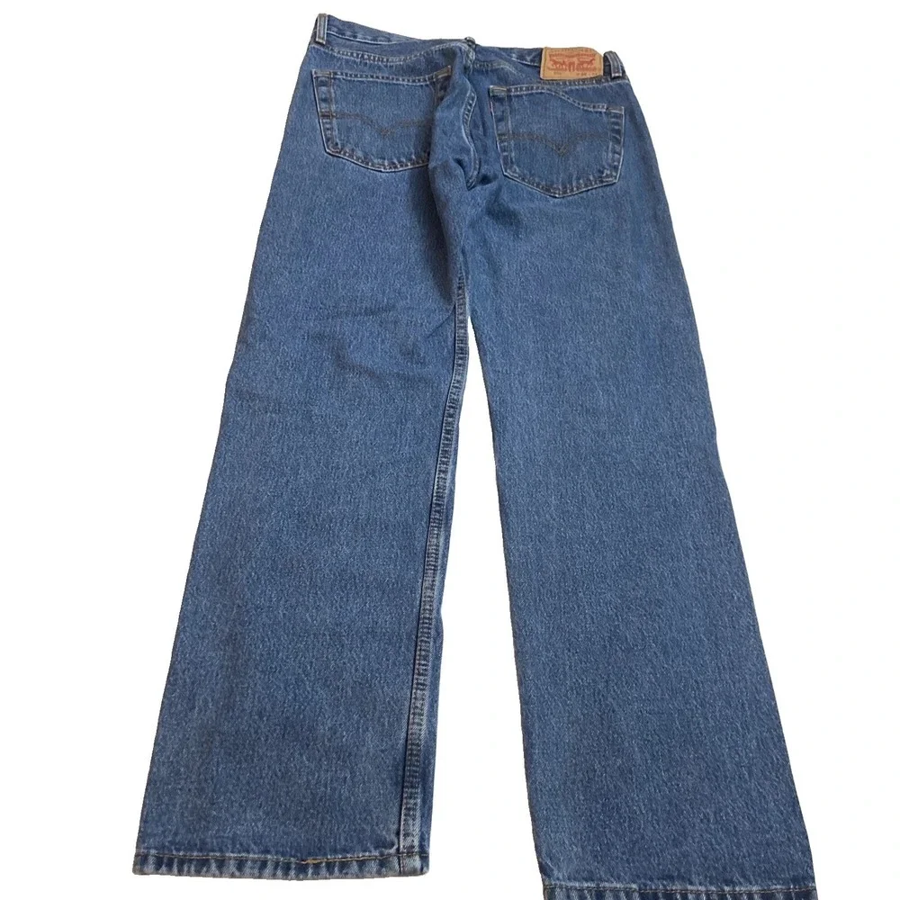 Levi's 505 Men's Straight Leg Jeans Size 32x29 Blue Denim Casual